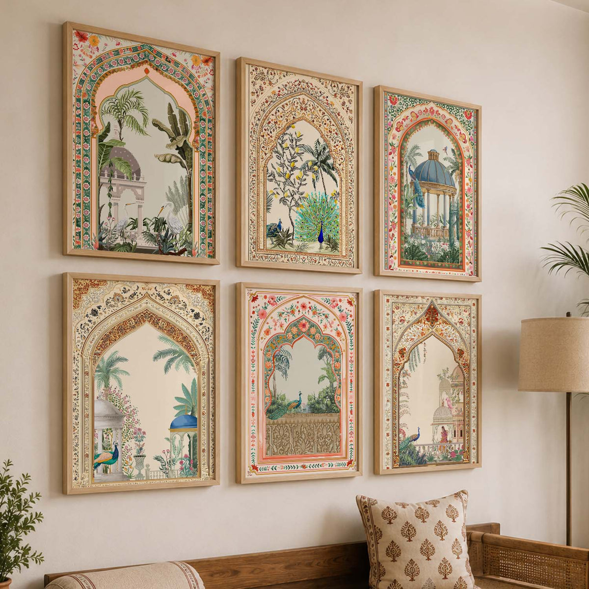 Traditional Wall Art Paintings with Frame for Wall Decor