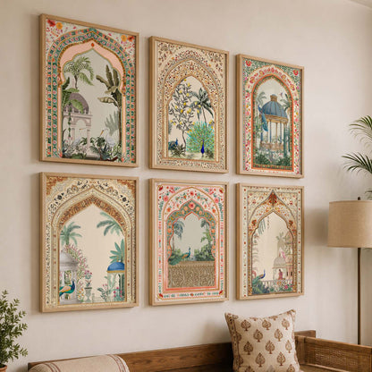Traditional Wall Art Paintings with Frame for Wall Decor