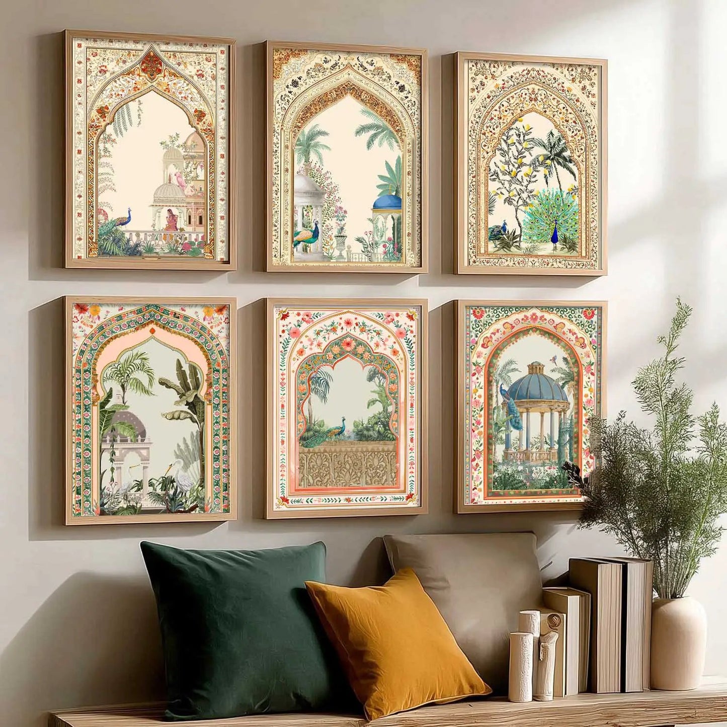 Traditional Wall Art Paintings with Frame for Wall Decor