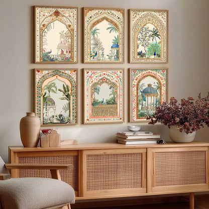 Traditional Wall Art Paintings with Frame for Wall Decor