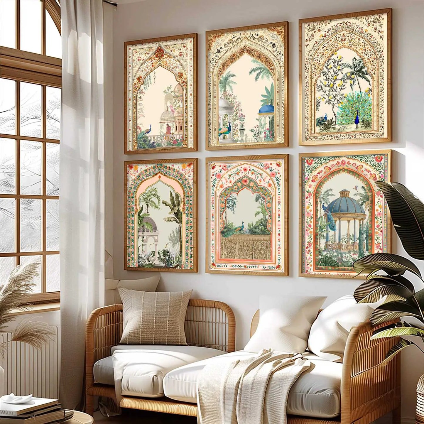 Traditional Wall Art Paintings with Frame for Wall Decor