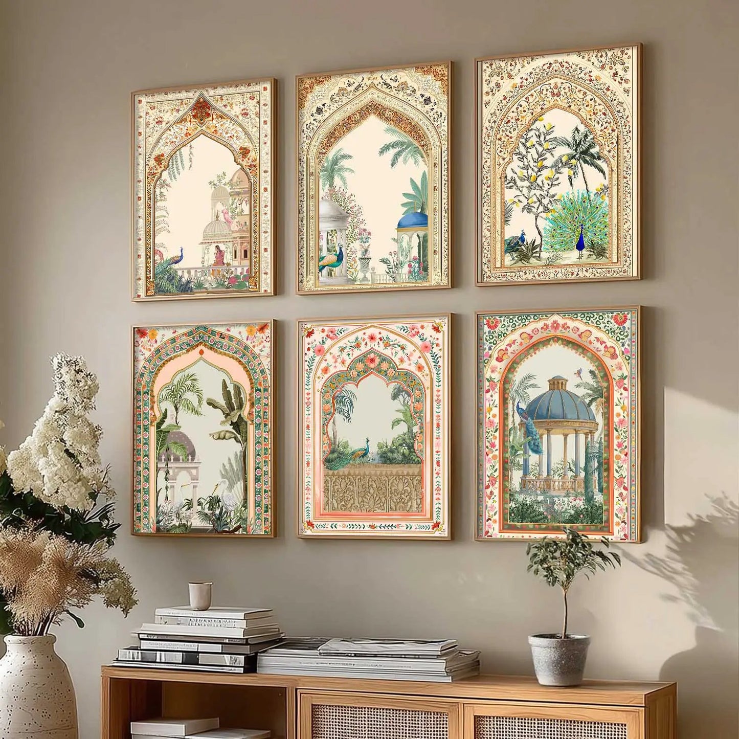 Traditional Wall Art Paintings with Frame for Wall Decor