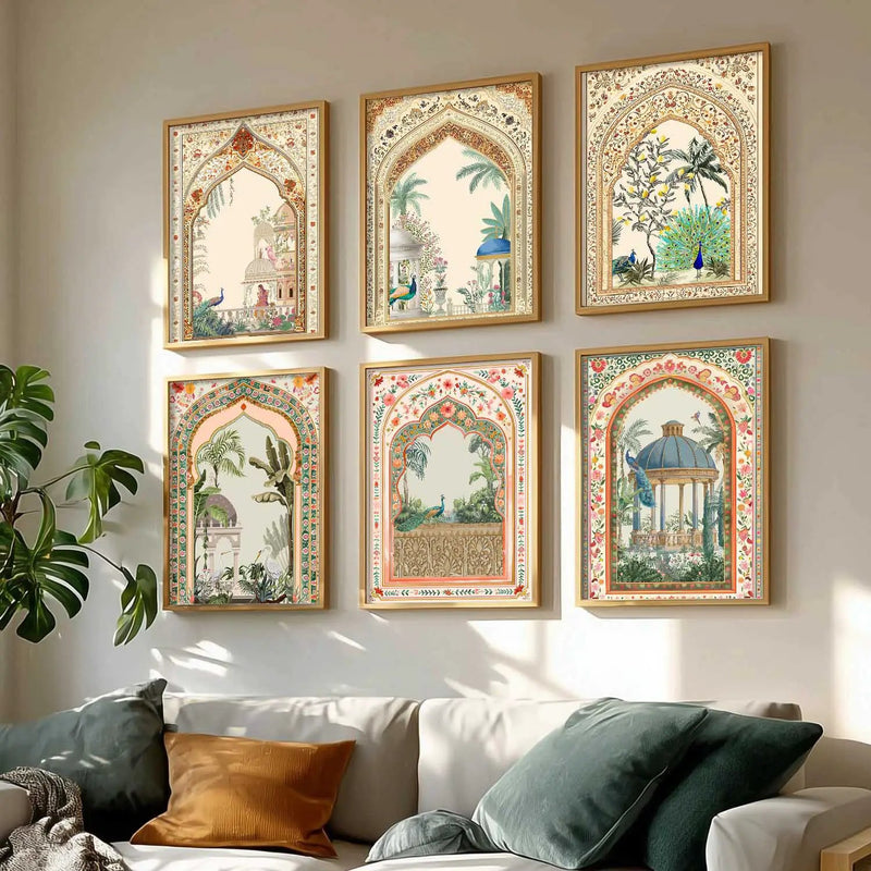 Traditional Wall Art Paintings with Frame for Wall Decor