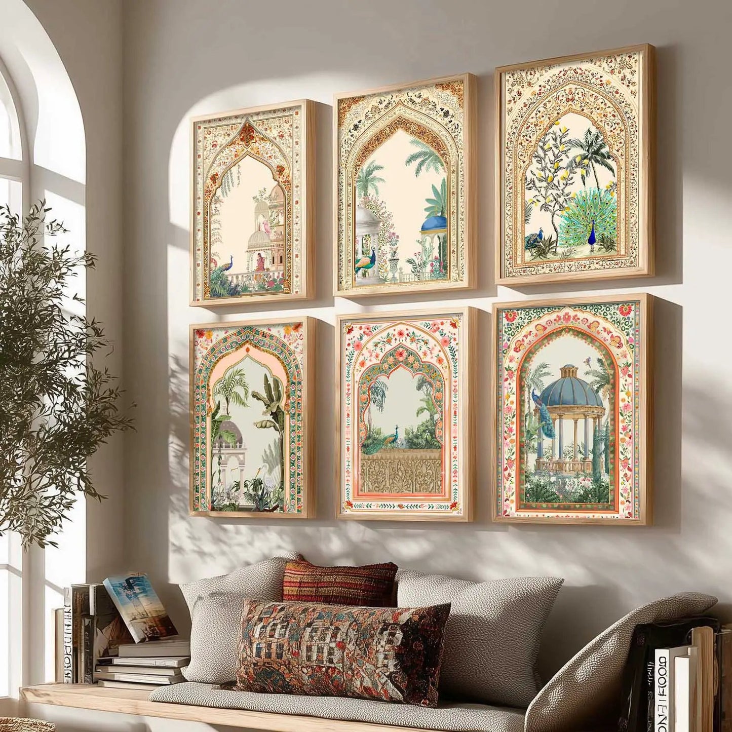 Traditional Wall Art Paintings with Frame for Wall Decor