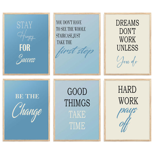 Motivational  Wall Art Paintings with Frame for Wall Decor