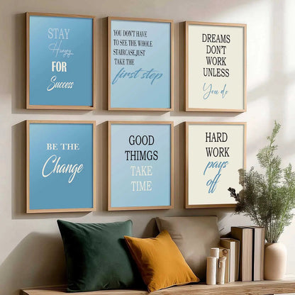 Motivational  Wall Art Paintings with Frame for Wall Decor