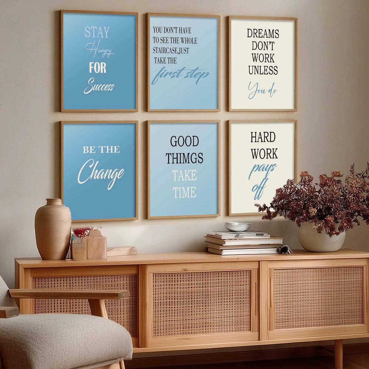 Motivational  Wall Art Paintings with Frame for Wall Decor