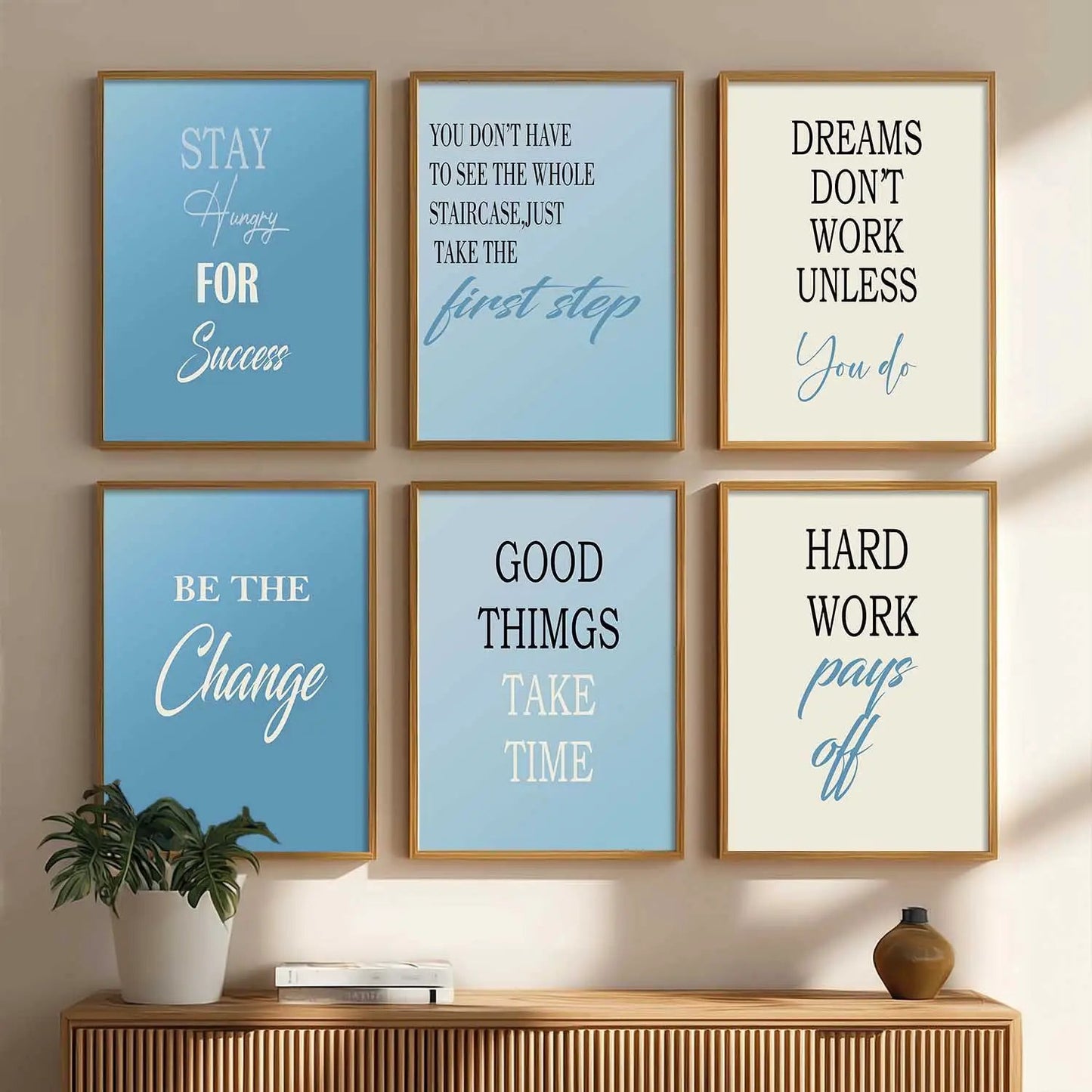 Motivational  Wall Art Paintings with Frame for Wall Decor