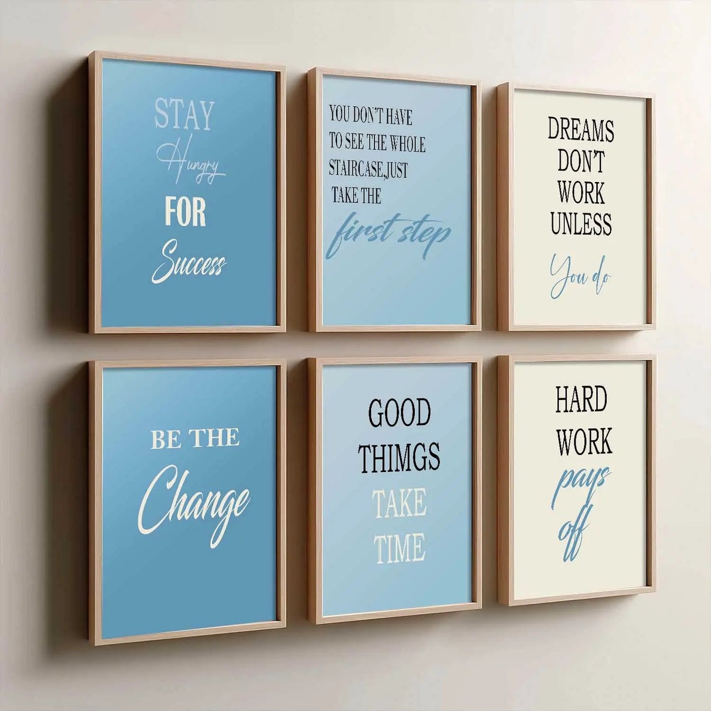 Motivational  Wall Art Paintings with Frame for Wall Decor