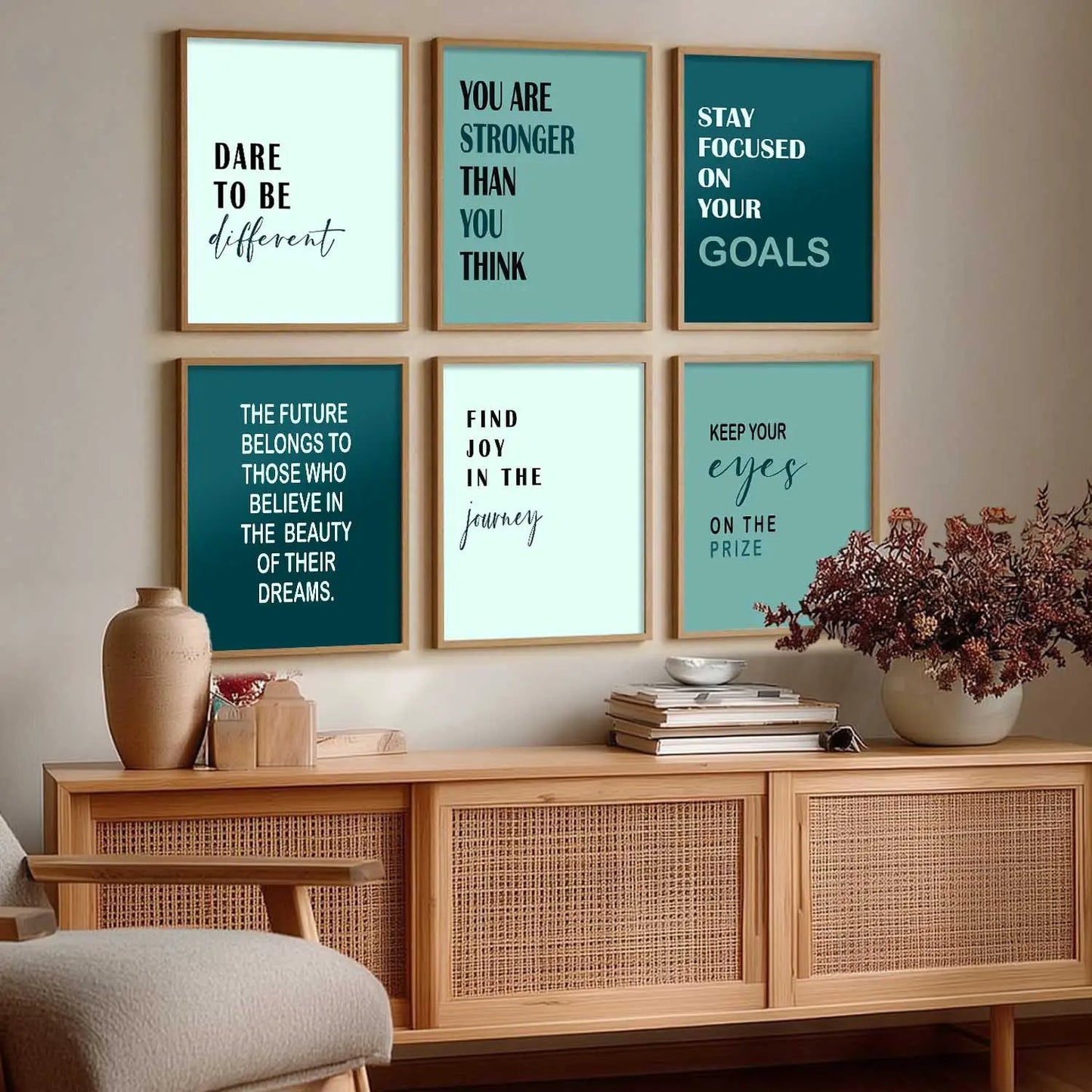 Motivational Wall Art Paintings with Frame for Wall Decor