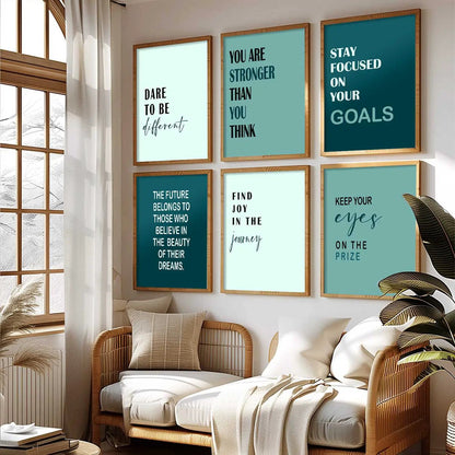 Motivational Wall Art Paintings with Frame for Wall Decor