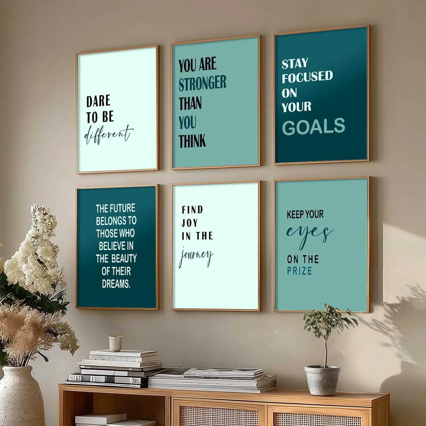 Motivational Wall Art Paintings with Frame for Wall Decor
