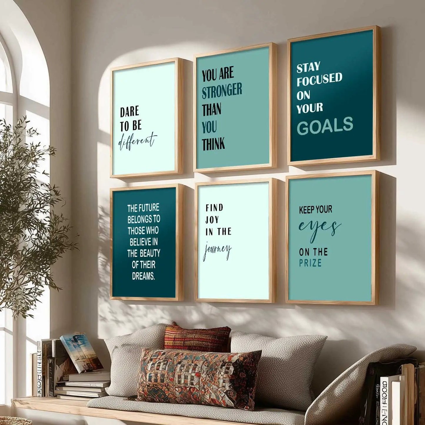Motivational Wall Art Paintings with Frame for Wall Decor