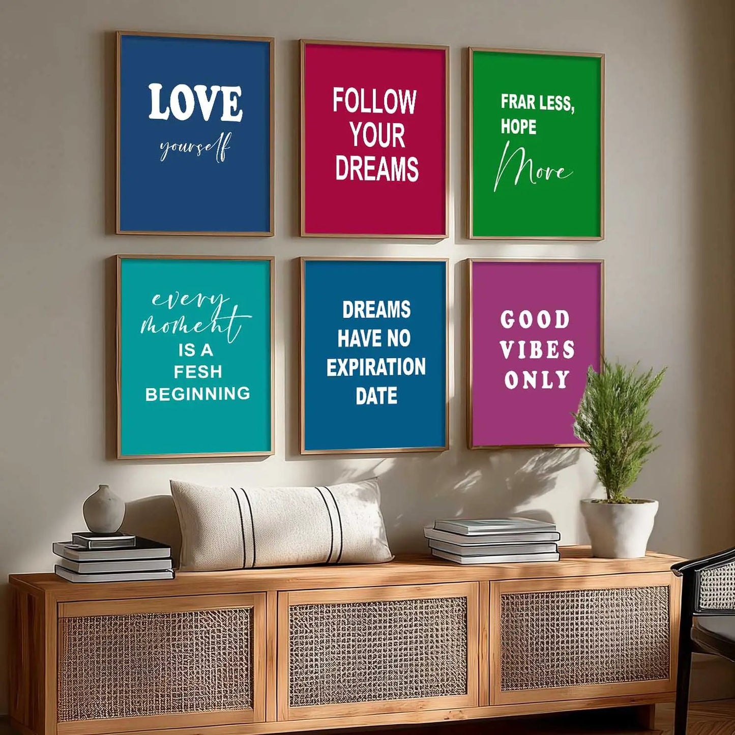 Motivational  Wall Art Paintings with Frame for Wall Decor