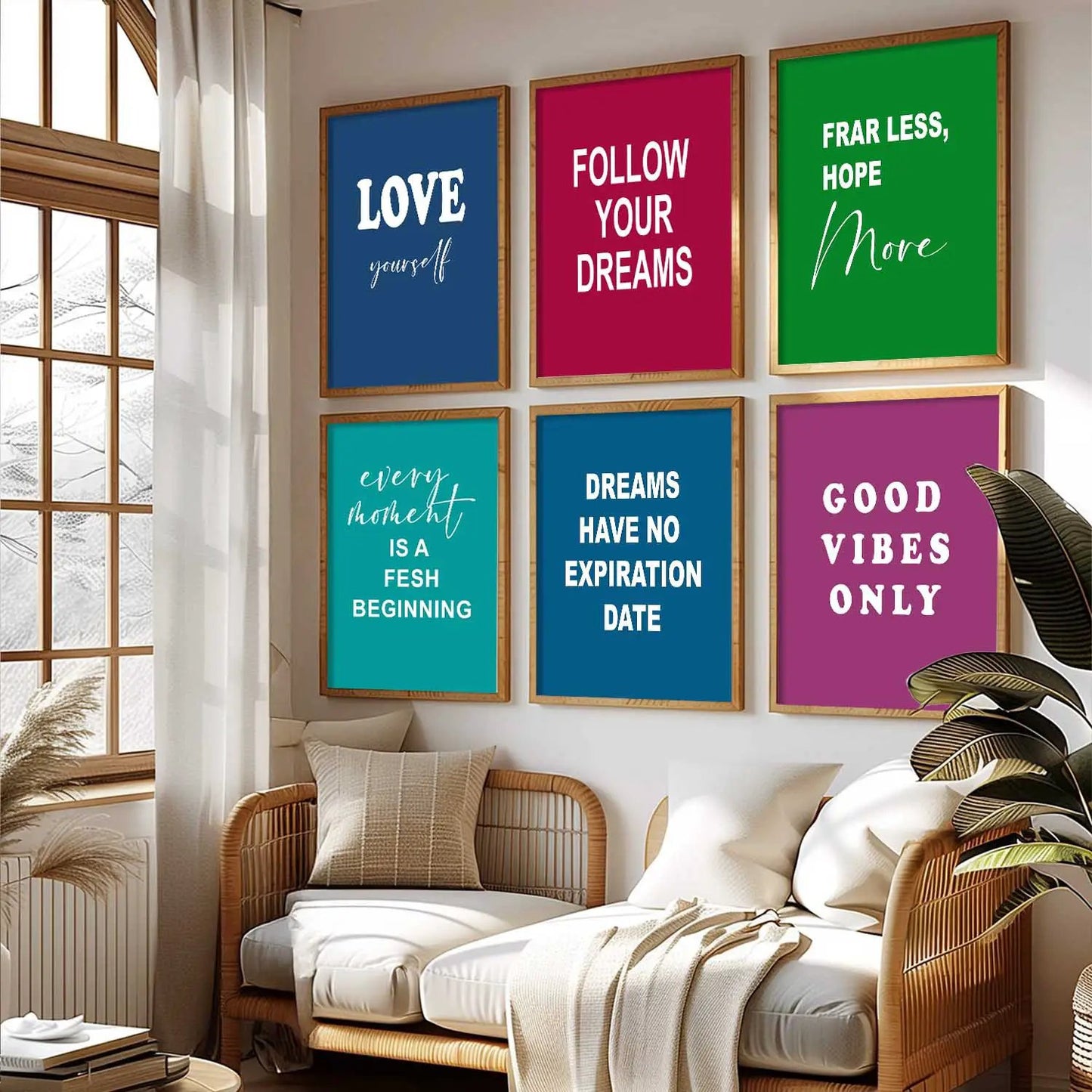 Motivational  Wall Art Paintings with Frame for Wall Decor