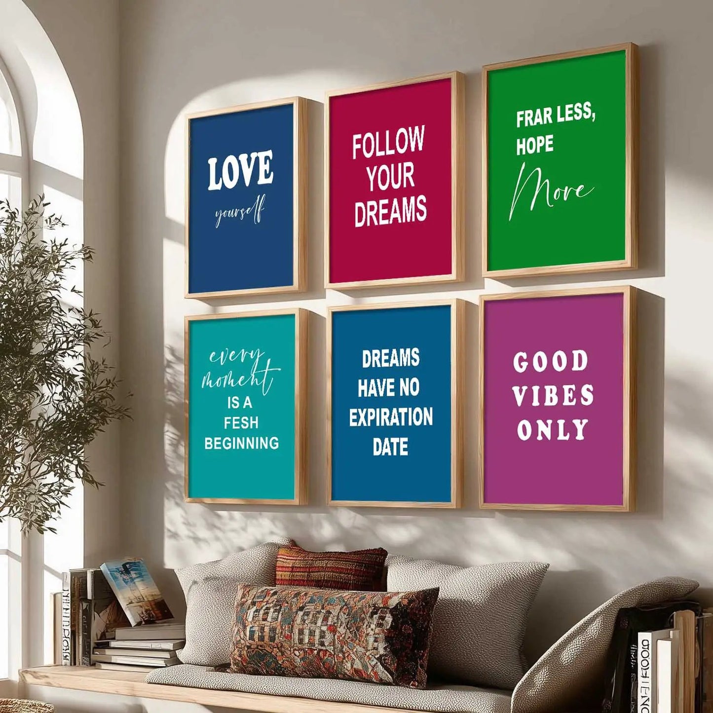Motivational  Wall Art Paintings with Frame for Wall Decor