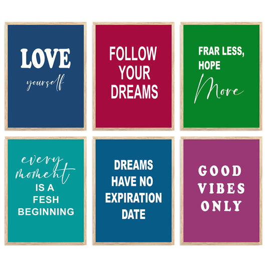 Motivational  Wall Art Paintings with Frame for Wall Decor