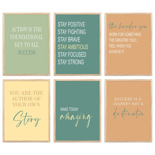 Motivational  Wall  Art Paintings with Frame for Wall Decor