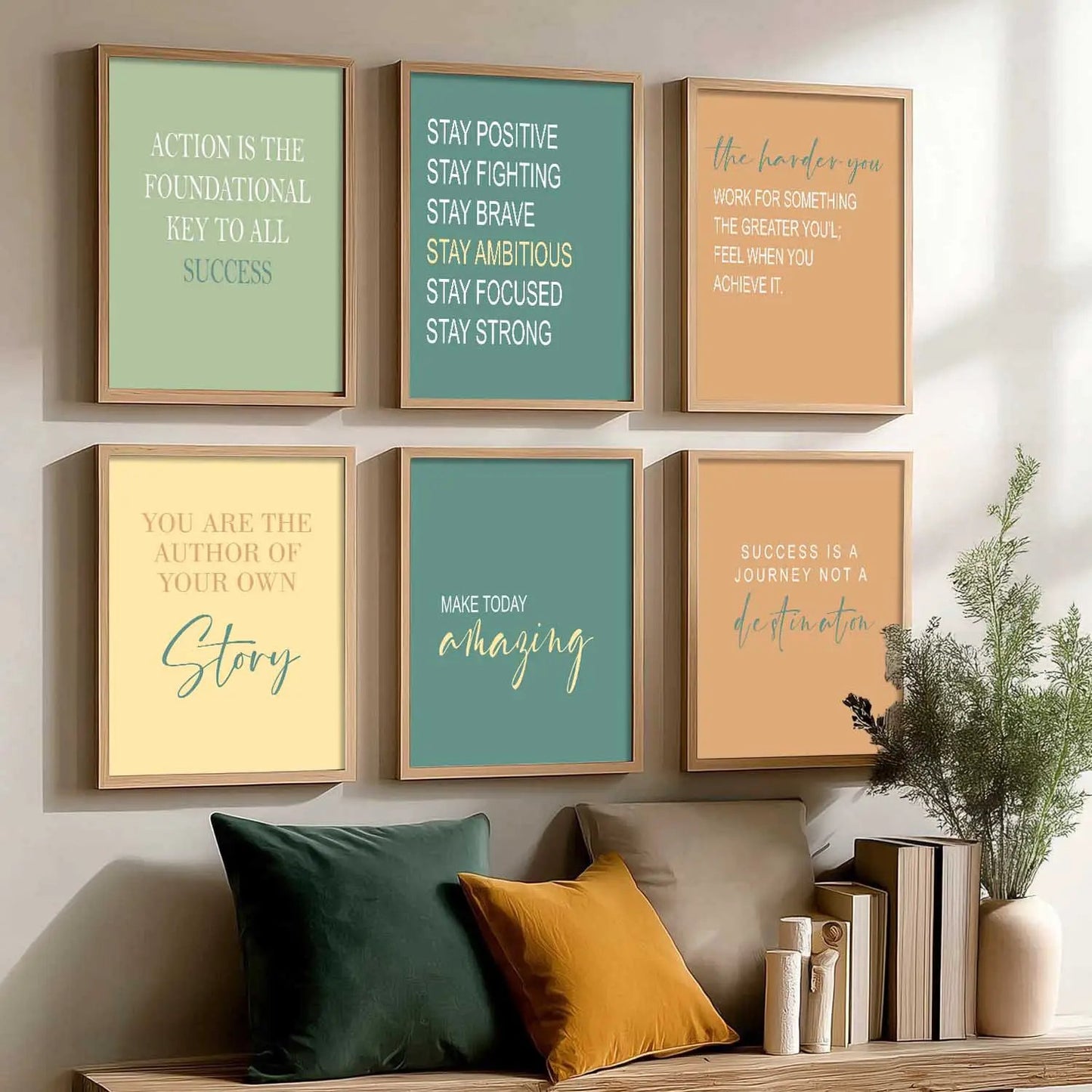 Motivational  Wall  Art Paintings with Frame for Wall Decor