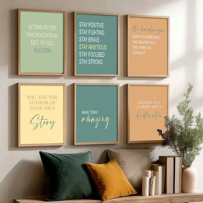 Motivational  Wall  Art Paintings with Frame for Wall Decor