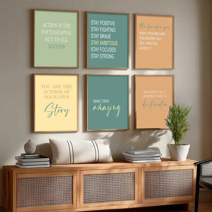 Motivational  Wall  Art Paintings with Frame for Wall Decor