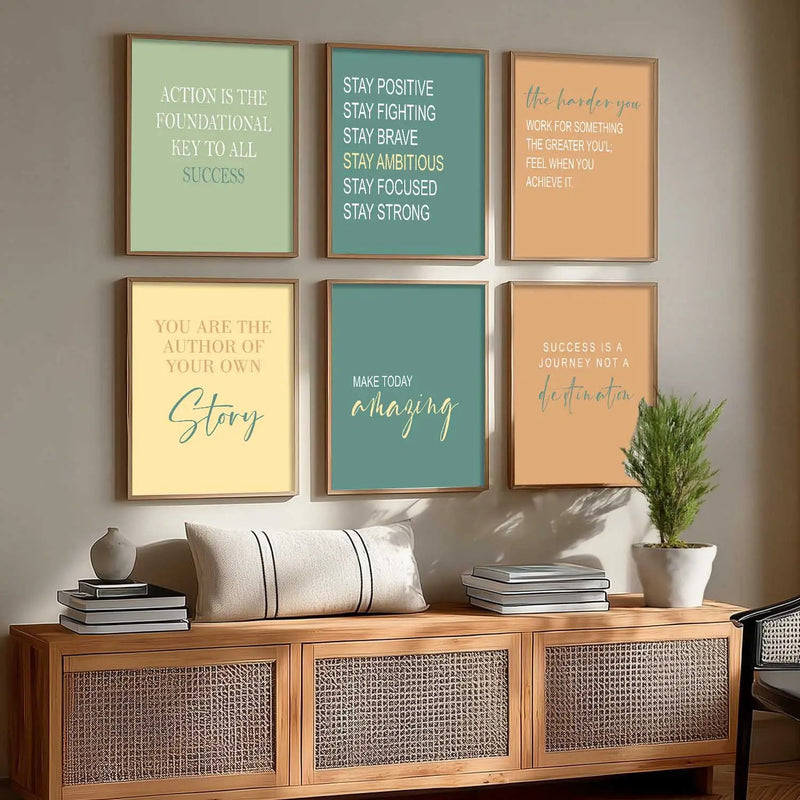 Motivational  Wall  Art Paintings with Frame for Wall Decor