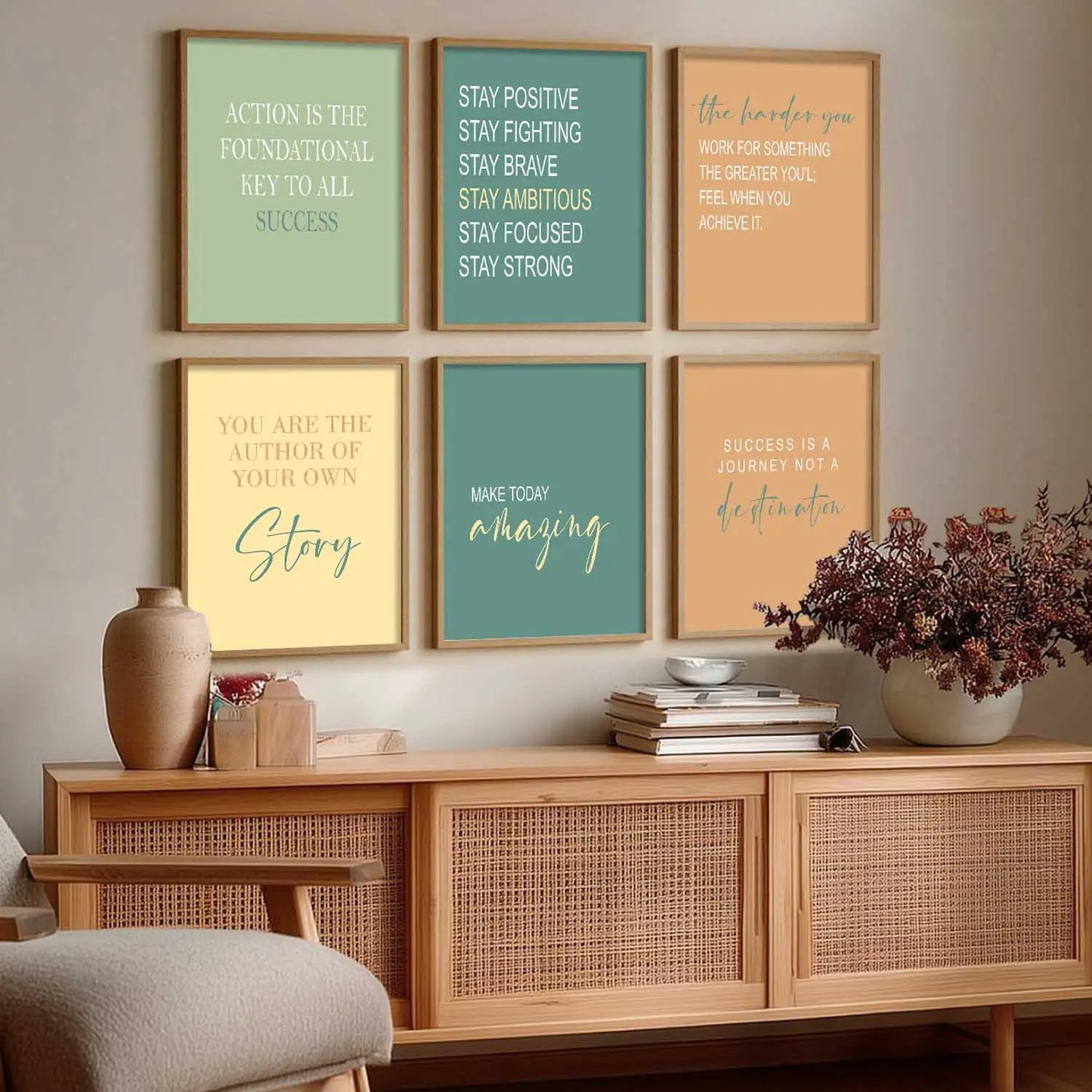 Motivational  Wall  Art Paintings with Frame for Wall Decor