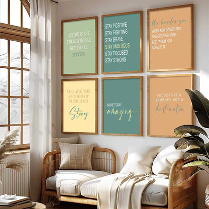 Motivational  Wall  Art Paintings with Frame for Wall Decor
