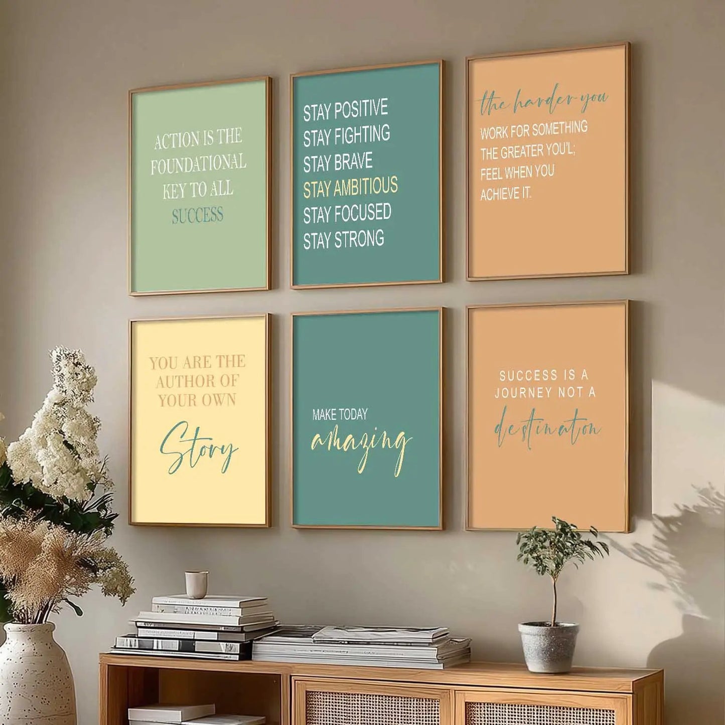 Motivational  Wall  Art Paintings with Frame for Wall Decor