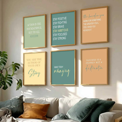 Motivational  Wall  Art Paintings with Frame for Wall Decor