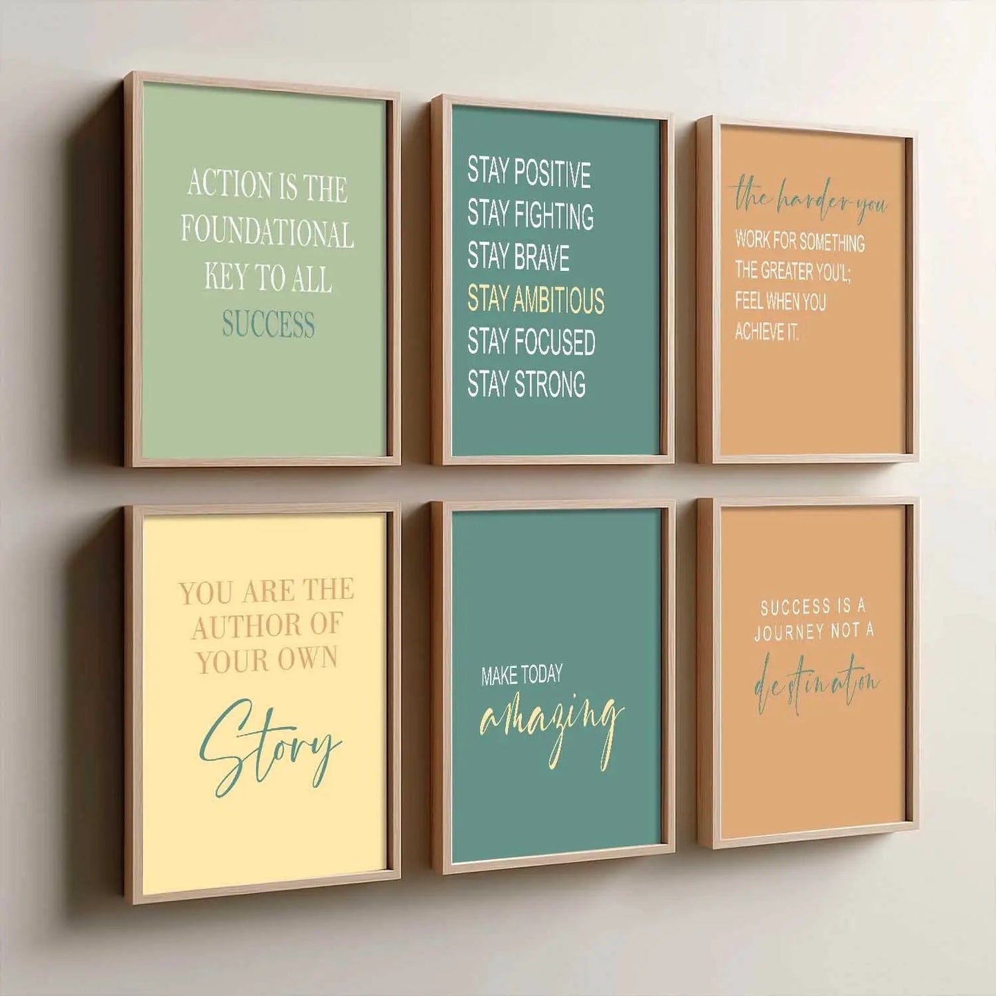 Motivational  Wall  Art Paintings with Frame for Wall Decor