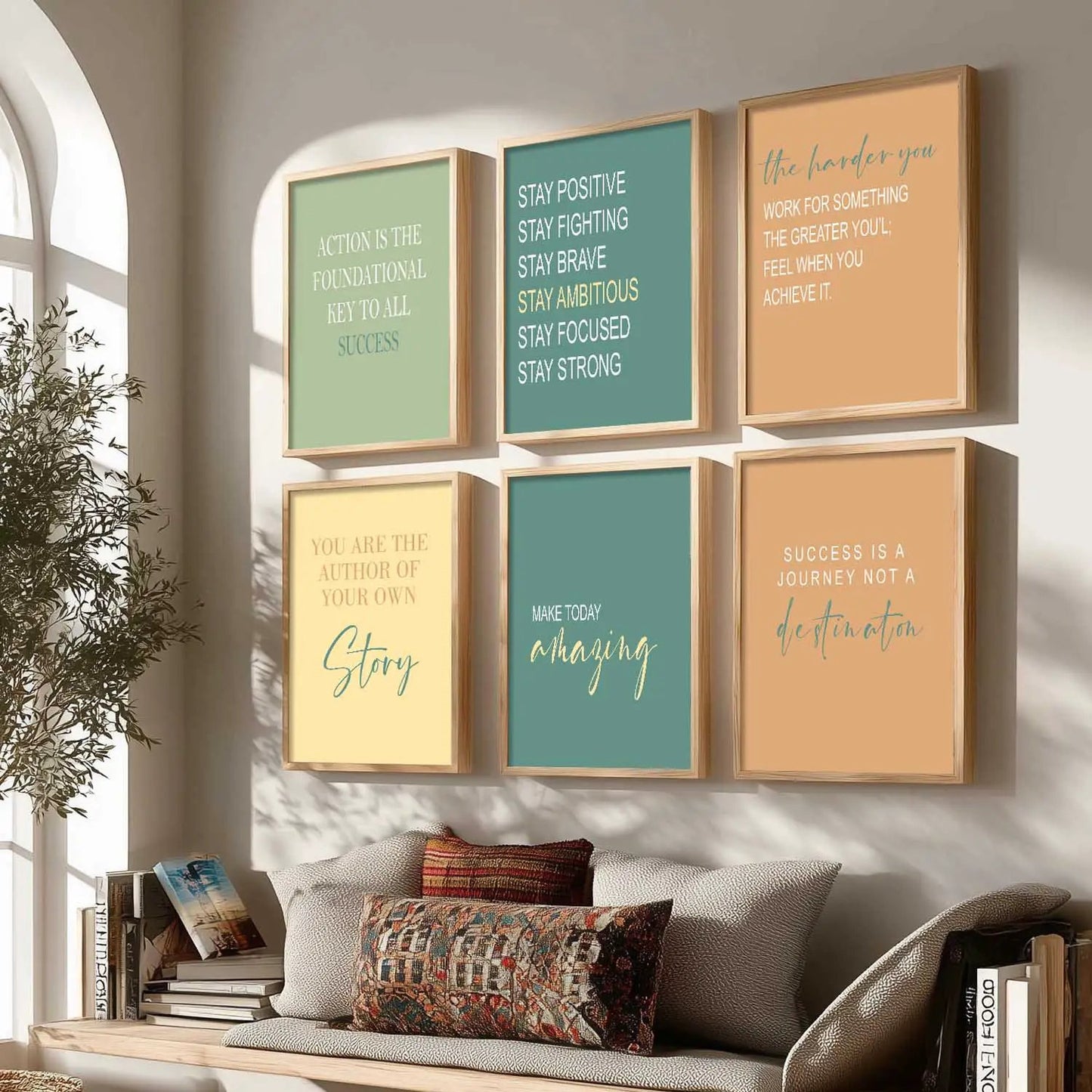 Motivational  Wall  Art Paintings with Frame for Wall Decor