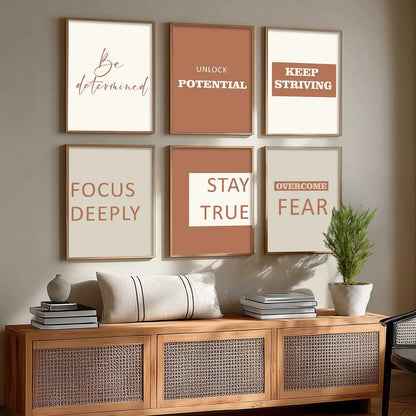 Motivational  Wall  Art Paintings with Frame for Wall Decor