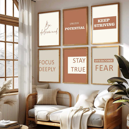 Motivational  Wall  Art Paintings with Frame for Wall Decor