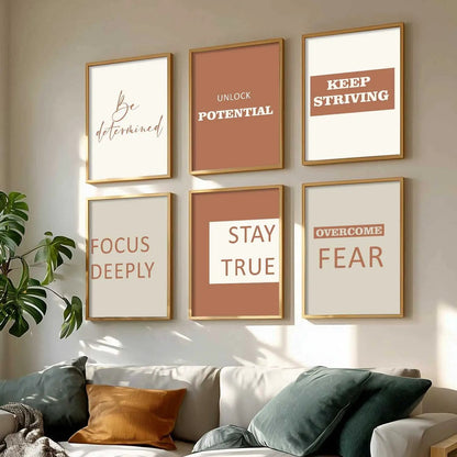 Motivational  Wall  Art Paintings with Frame for Wall Decor