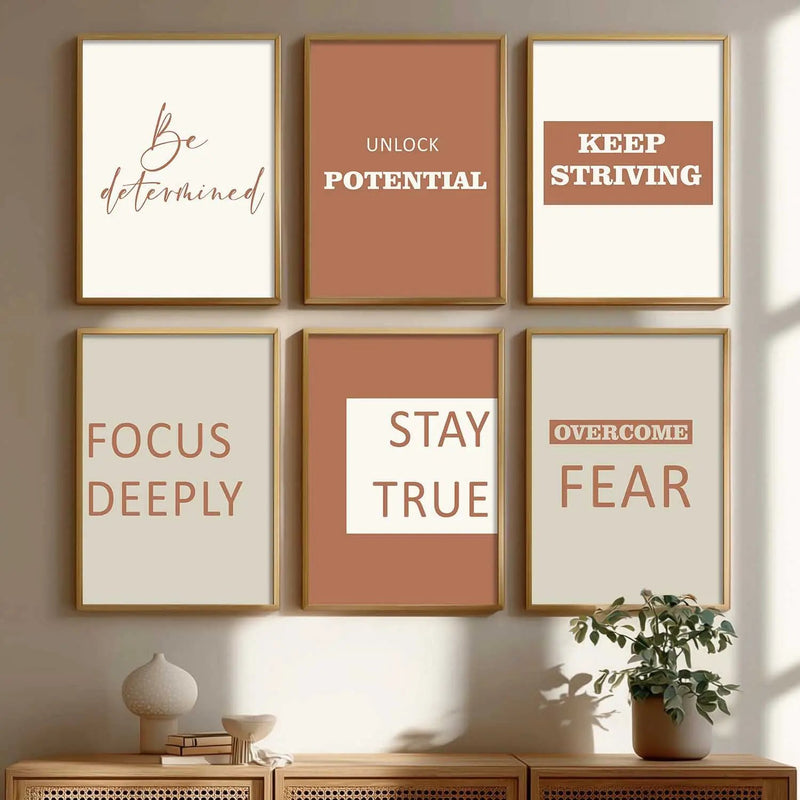 Motivational  Wall  Art Paintings with Frame for Wall Decor