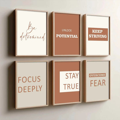 Motivational  Wall  Art Paintings with Frame for Wall Decor