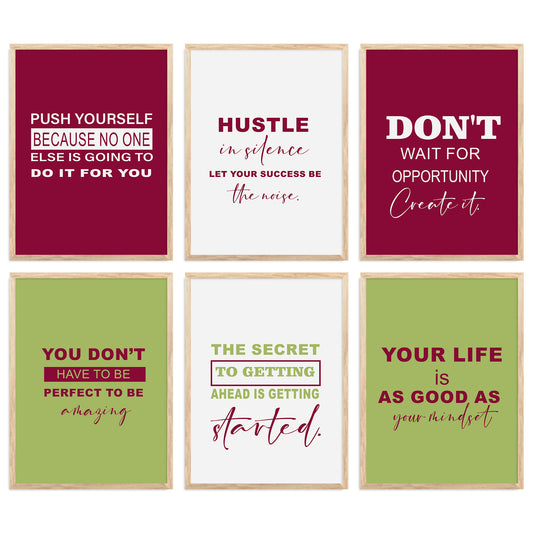 Motivational  Wall  Art  Paintings with Frame for Wall Decor