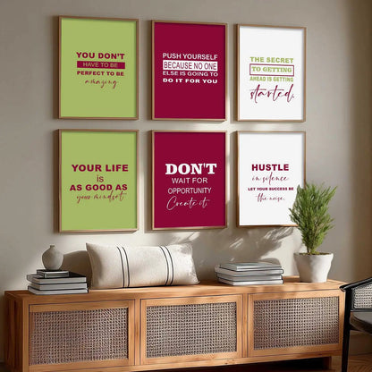 Motivational  Wall  Art  Paintings with Frame for Wall Decor