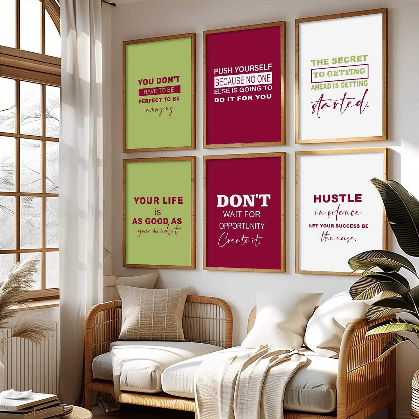 Motivational  Wall  Art  Paintings with Frame for Wall Decor