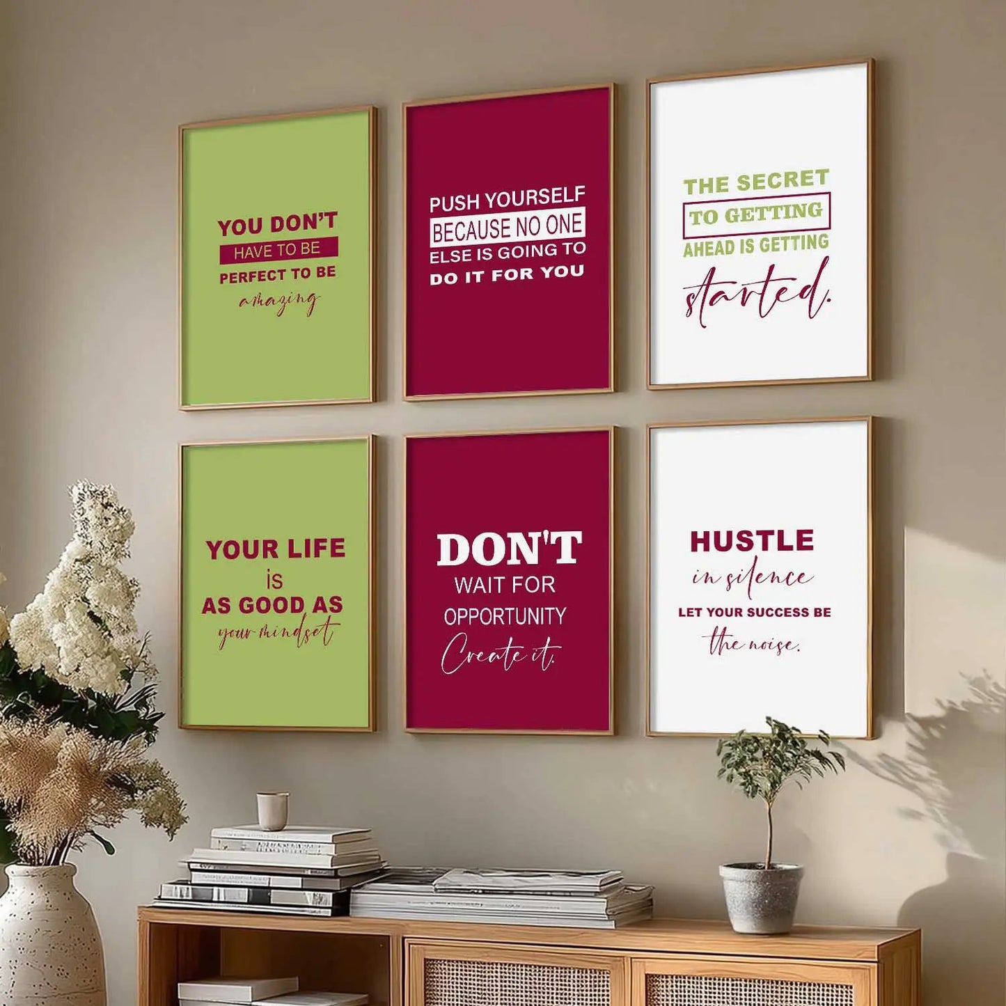Motivational  Wall  Art  Paintings with Frame for Wall Decor