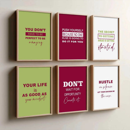 Motivational  Wall  Art  Paintings with Frame for Wall Decor