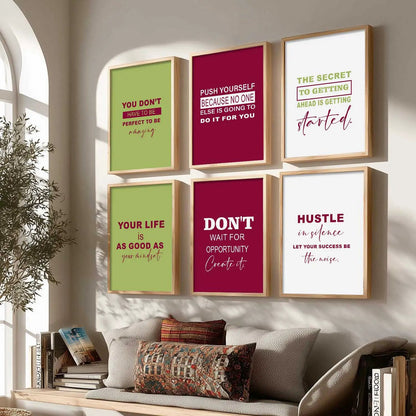 Motivational  Wall  Art  Paintings with Frame for Wall Decor
