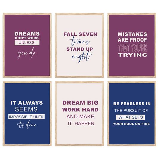 Motivational  Wall  Art Paintings with Frame for Wall Decor