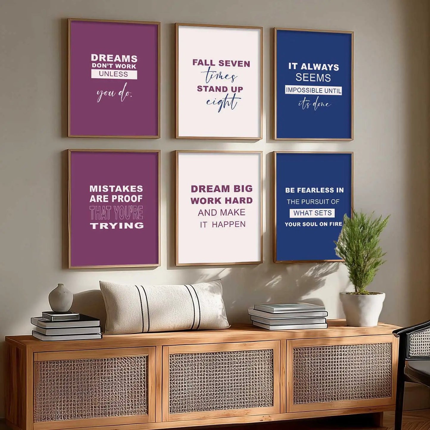 Motivational  Wall  Art Paintings with Frame for Wall Decor