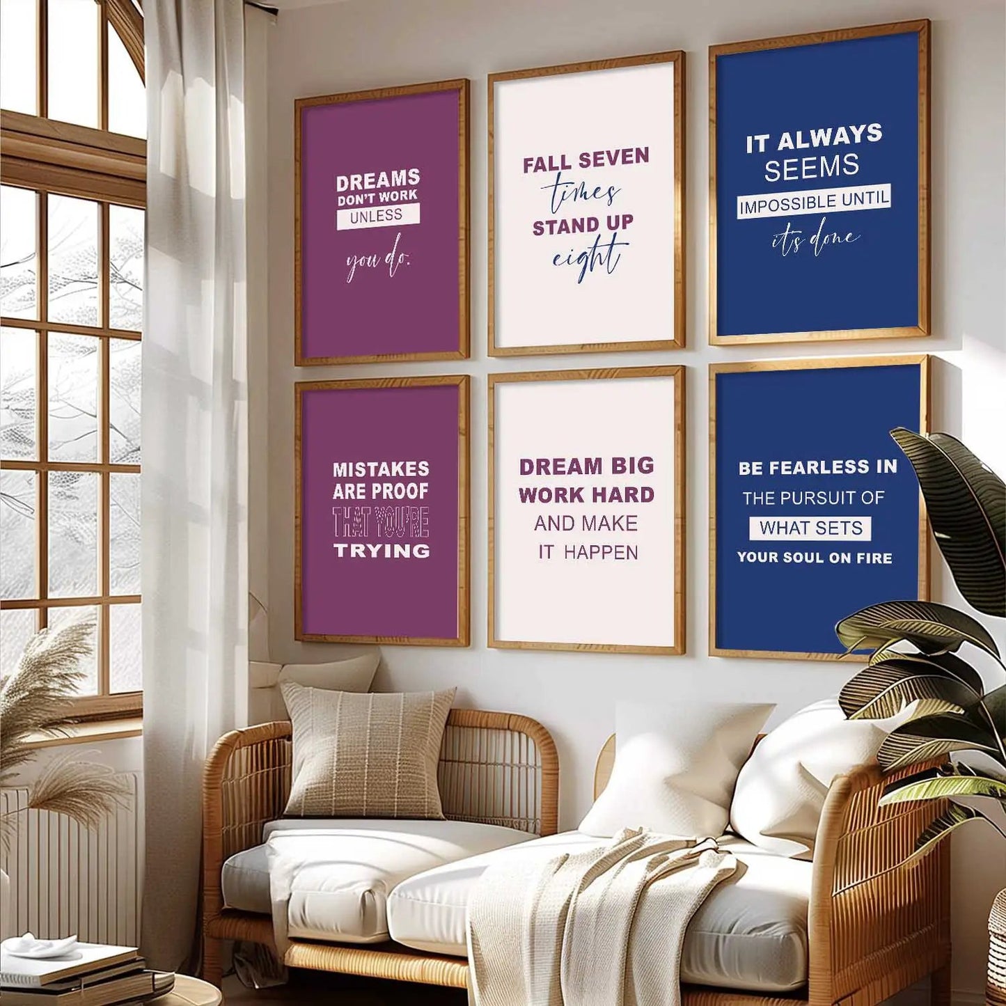 Motivational  Wall  Art Paintings with Frame for Wall Decor