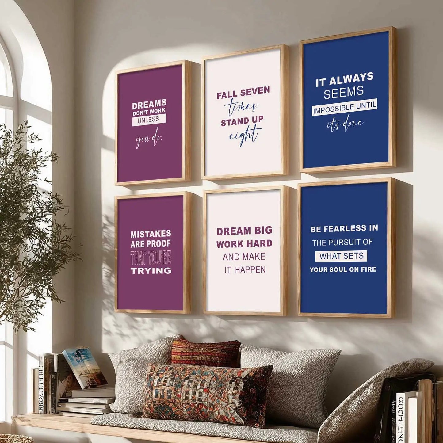 Motivational  Wall  Art Paintings with Frame for Wall Decor