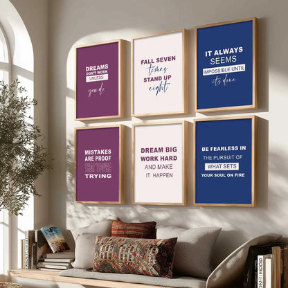 Motivational  Wall  Art Paintings with Frame for Wall Decor
