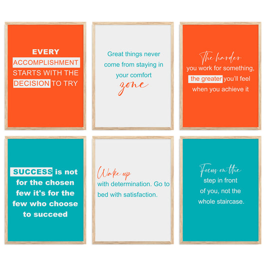 Motivational  Wall Art Paintings with Frame for Wall Decor