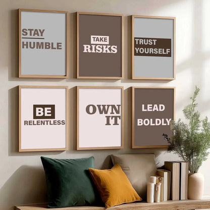 Motivational  Wall  Art Paintings with Frame for Wall Decor
